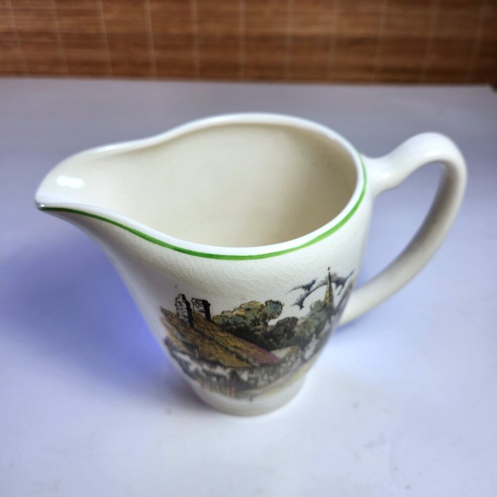 Lord Nelson Ware Pitcher • Elijah Cotton • Cottage Scene • Staffordshire England - Picture 2 of 9